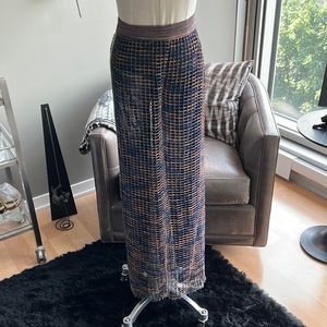Missoni Grid Pattern Multicolor Trousers Size 40 IT / 4 US